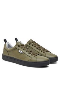 Hugo - HUGO Sneakersy Morrie 50536981 10266734 01 Khaki. Kolor: brązowy. Materiał: skóra