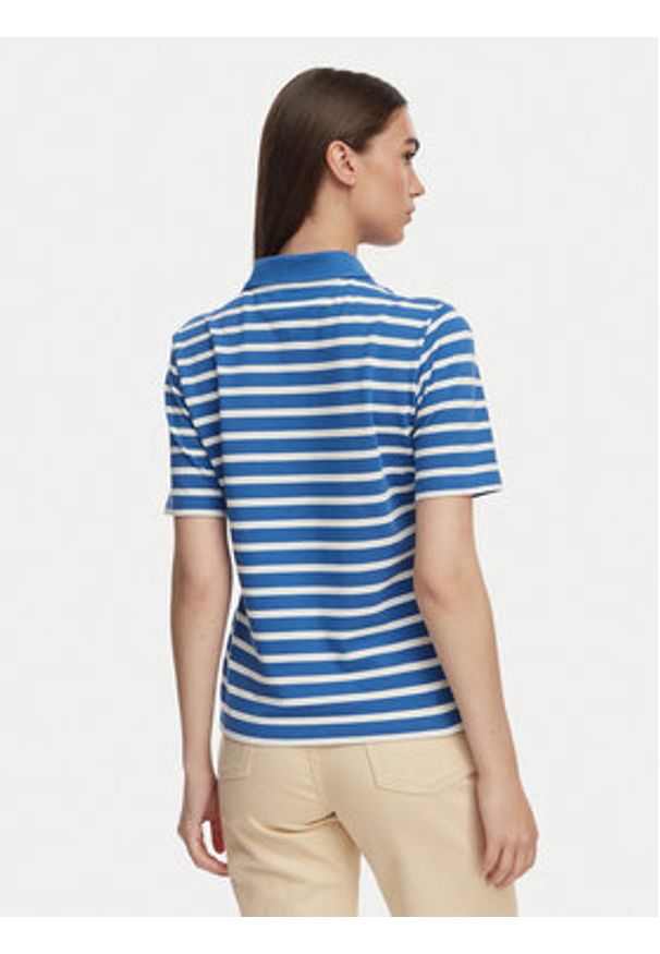 TOMMY HILFIGER - Tommy Hilfiger Polo 1985 WW0WW43224 Niebieski Regular Fit. Typ kołnierza: polo. Kolor: niebieski. Materiał: bawełna