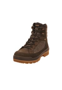 Buty trekkingowe męskie Lowa Isarco Gtx. Wysokość cholewki: za kostkę. Zapięcie: sznurówki. Kolor: brązowy. Materiał: guma, zamsz, materiał, syntetyk. Szerokość cholewki: normalna