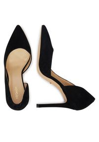 DeeZee Szpilki DZ-09A Czarny. Kolor: czarny. Materiał: skóra, zamsz. Obcas: na szpilce #2