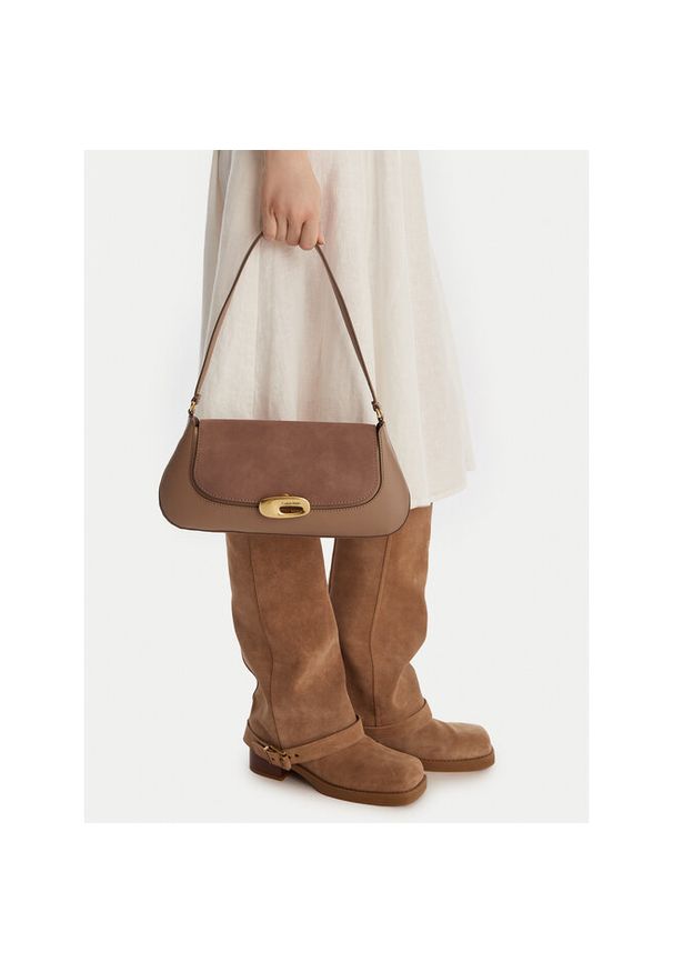 Torebka Calvin Klein. Kolor: beżowy