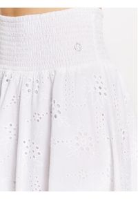Guess Spódnica mini Peggy W3GD0I WFG40 Biały Regular Fit. Kolor: biały. Materiał: bawełna #7