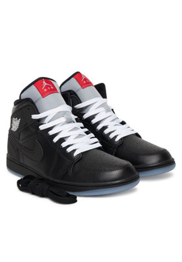 Nike Sneakersy Air Jordan 1 Mid SE HV5177 010 Czarny. Kolor: czarny. Materiał: skóra. Model: Nike Air Jordan