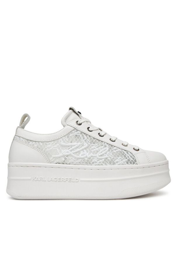 Karl Lagerfeld - KARL LAGERFELD Sneakersy KL65011F Biały. Kolor: biały. Materiał: skóra