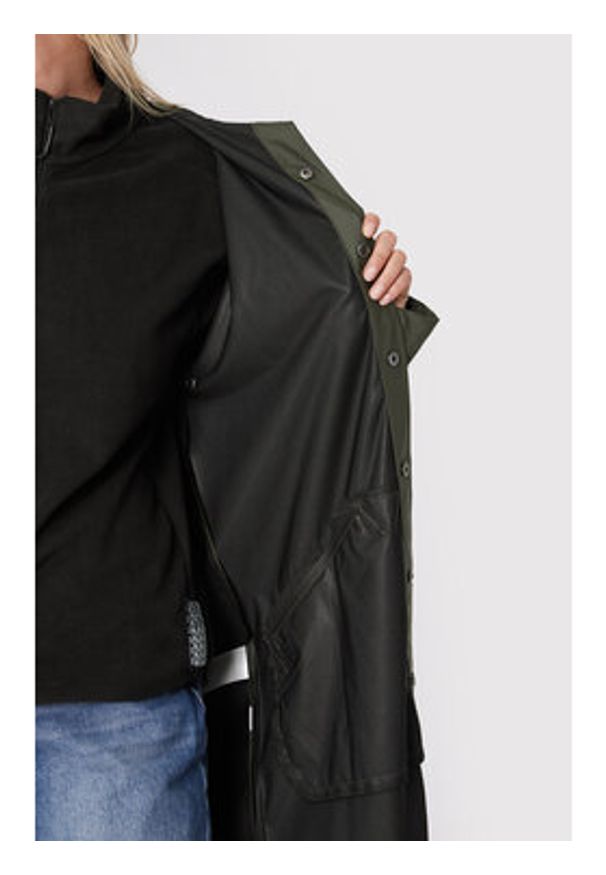 Rains Kurtka przeciwdeszczowa Unisex 12020 Zielony Regular Fit. Kolor: zielony. Materiał: syntetyk