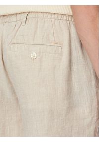 Jack & Jones Szorty materiałowe Bill 12253134 Beżowy Wide Leg. Kolor: beżowy. Materiał: len #5