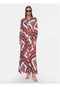 Gaudi Sukienka koszulowa 411BD15017 Kolorowy Relaxed Fit. Materiał: wiskoza. Wzór: kolorowy. Typ sukienki: koszulowe #3