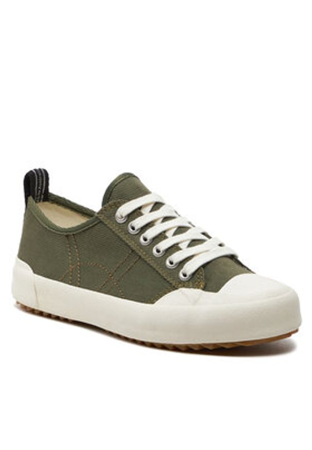 EMU Australia Trampki Hosier W13022 Khaki. Kolor: brązowy. Materiał: materiał, bawełna