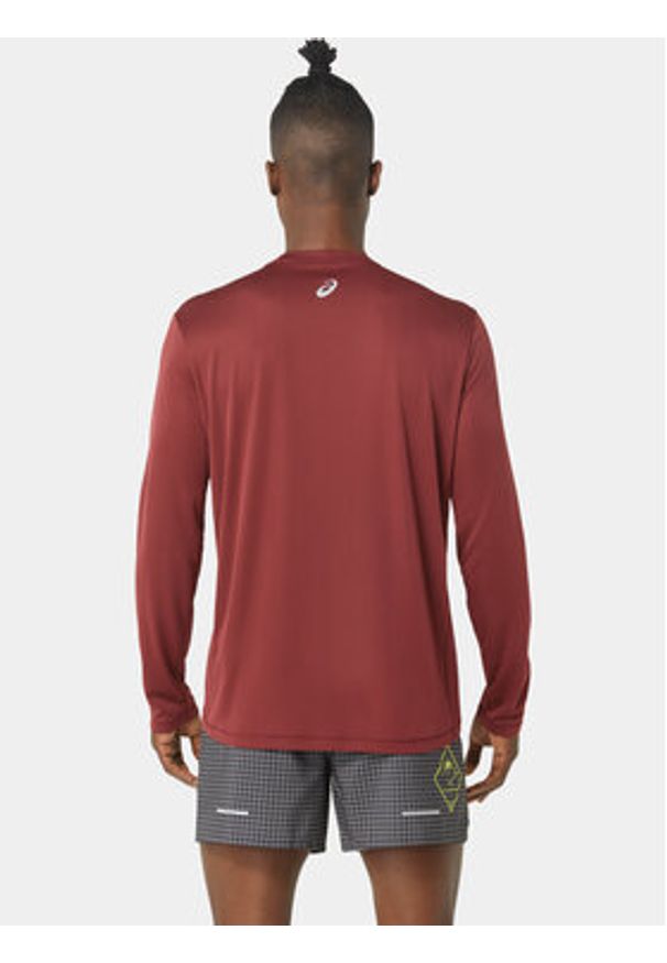 Asics Longsleeve Fujitrail Logo Ls 2011C720 Czerwony Ahletic Fit. Kolor: czerwony. Materiał: syntetyk. Długość rękawa: długi rękaw