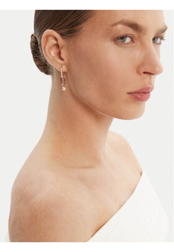 Swarovski Kolczyki Constella 5728585 Różowe złoto. Materiał: metalowe. Kolor: złoty, wielokolorowy, różowy