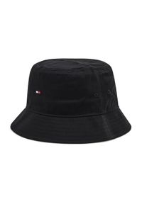 TOMMY HILFIGER - Tommy Hilfiger Kapelusz Flag Bucket Hat AM0AM07344 Czarny. Kolor: czarny. Materiał: materiał