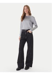 ViCOLO Bluzka TF0244 Szary Regular Fit. Kolor: szary. Materiał: wiskoza #4