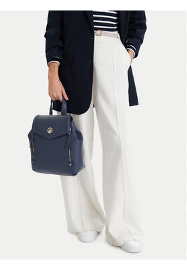 Beverly Hills Polo Club Plecak CEO-BHPC-L-011-09 Granatowy. Kolor: niebieski. Materiał: materiał