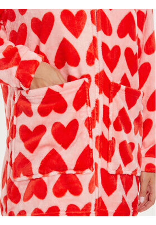 United Colors of Benetton - United Colors Of Benetton Szlafrok 6FK81800N Czerwony. Kolor: czerwony. Materiał: syntetyk