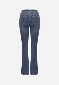 Born2be - Niebieskie Elastyczne Jeansy o Kroju Dzwonów Zenaia. Okazja: na co dzień. Kolor: niebieski. Styl: casual, elegancki