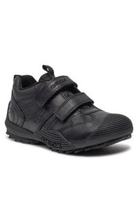 Geox Sneakersy J Savage A J0424A 00043 C9999 S Czarny. Kolor: czarny. Materiał: skóra #6