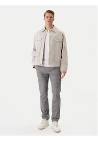 BOSS Kurtka skórzana Johot 50552130 Szary Regular Fit. Kolor: szary. Materiał: skóra #5