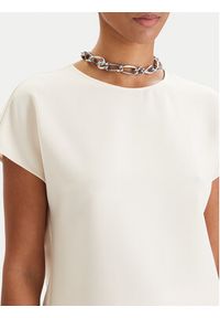 Patrizia Pepe Bluzka 8C0848/A701-W409 Écru Regular Fit. Materiał: syntetyk #3