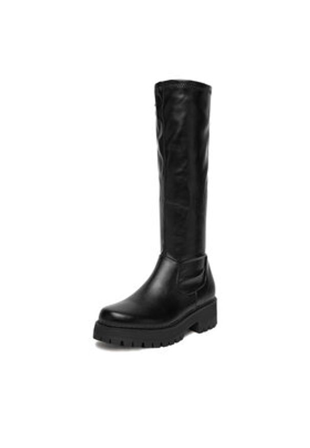 DeeZee Kozaki KX2212803 Czarny. Kolor: czarny. Materiał: syntetyk, materiał