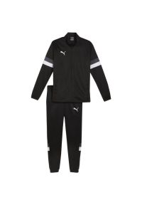Puma - Dres Męski Team Rise. Kolor: czarny. Materiał: dresówka