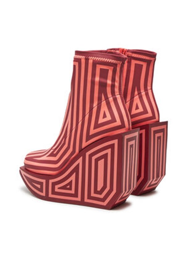 United Nude Botki Wa Bootie Hi 1087983182 Czerwony. Kolor: czerwony. Materiał: materiał
