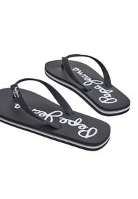 Japonki Pepe Jeans Bay Beach Basic M PMS70128 czarne. Okazja: na plażę. Nosek buta: otwarty. Kolor: czarny. Materiał: materiał, guma #5