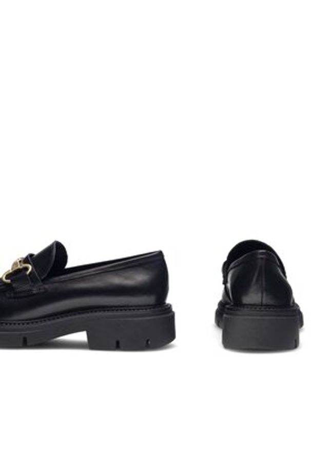 Gino Rossi Loafersy GRACE-I23-26370PE Czarny. Kolor: czarny. Materiał: skóra