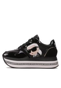 Karl Lagerfeld - KARL LAGERFELD Sneakersy KL64930N Czarny. Kolor: czarny. Materiał: skóra #4