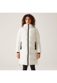 Regatta - Mottere damska kurtka turystyczna z przegrodami. Kolor: biały. Materiał: puch. Sport: turystyka piesza #1