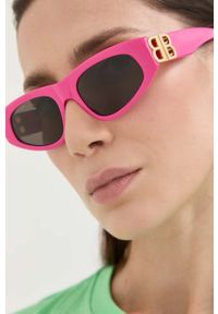 Balenciaga okulary przeciwsłoneczne damskie kolor różowy. Kolor: różowy #3