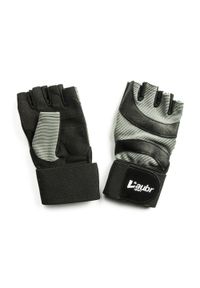 FIVE GLOVES - Fitness Gloves skórzane rękawice z wyściółką, czarne. Kolor: czarny, niebieski, wielokolorowy, zielony. Materiał: skóra. Sport: fitness #1