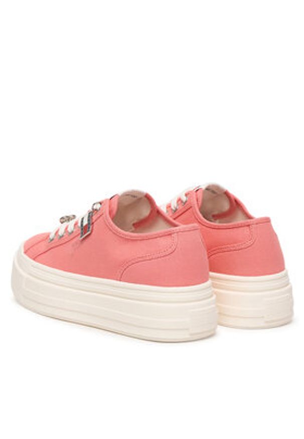 Tommy Jeans Sneakersy Tjw Flatform Sneaker Charms EN0EN02959 Różowy. Kolor: różowy. Materiał: materiał