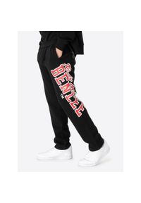 Spodnie do biegania Benlee Moss Regular Fit. Okazja: na co dzień. Kolor: czarny, czerwony, wielokolorowy. Materiał: dresówka. Styl: casual #1