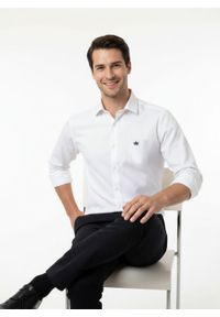 Bawełniana Koszula Weekendowa - Brave Soul - Biała. Okazja: na co dzień. Kolor: biały. Materiał: bawełna. Styl: casual, sportowy #2