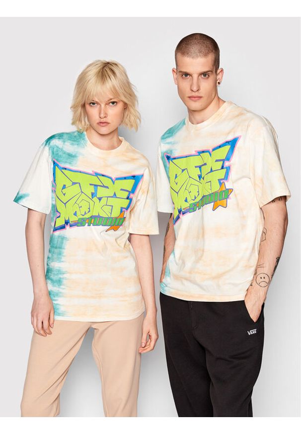 Market T-Shirt Unisex Studio Tie Dye 399001076 Kolorowy Relaxed Fit. Materiał: bawełna. Wzór: kolorowy