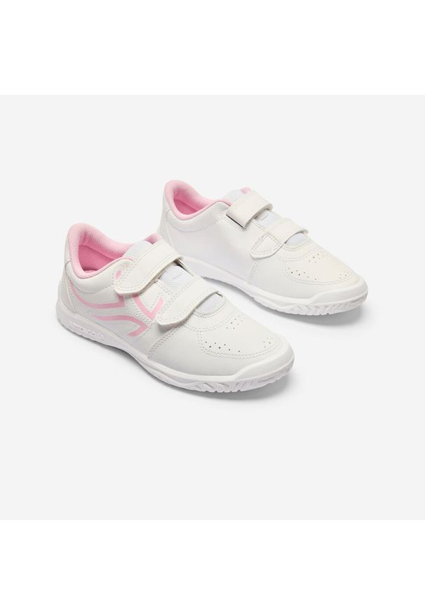 Decathlon - Buty sportowe dla dzieci Artengo TS 100. Zapięcie: rzepy. Kolor: biały. Materiał: poliester. Sport: turystyka piesza