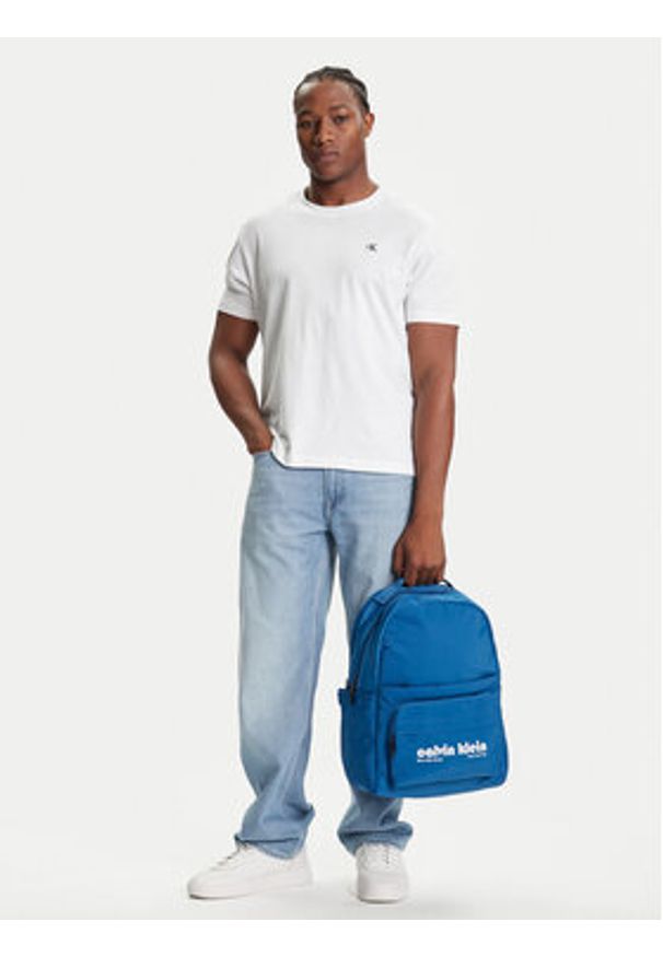 Calvin Klein Jeans Plecak Ckj Graphic Ck Multi Funct Backp LV04G3162G Granatowy. Kolor: niebieski. Materiał: materiał