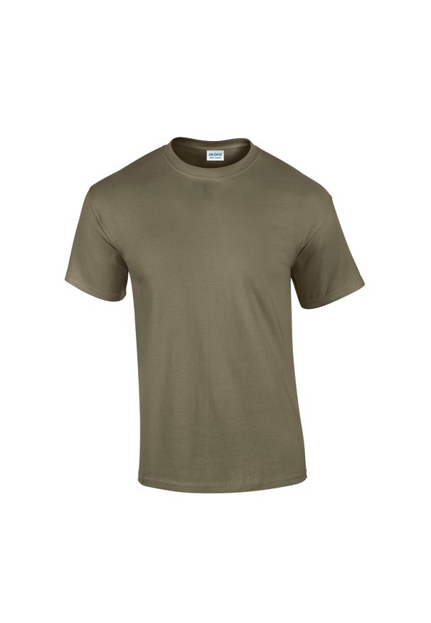 GILDAN - Ultra Bawełniana Koszulka Unisex Dla Dorosłych. Kolor: zielony. Materiał: bawełna. Sport: turystyka piesza