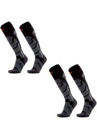 Skarpety ski dla dorosly Therm-ic Ski Insulation zestaw 2 par wysokosc kolano. Kolor: wielokolorowy, szary, czarny. Sport: narciarstwo #1