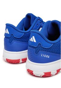 Adidas - adidas Buty halowe Ligra 8 Indoor Shoes Kids IH8245 Niebieski. Kolor: niebieski. Materiał: materiał #3