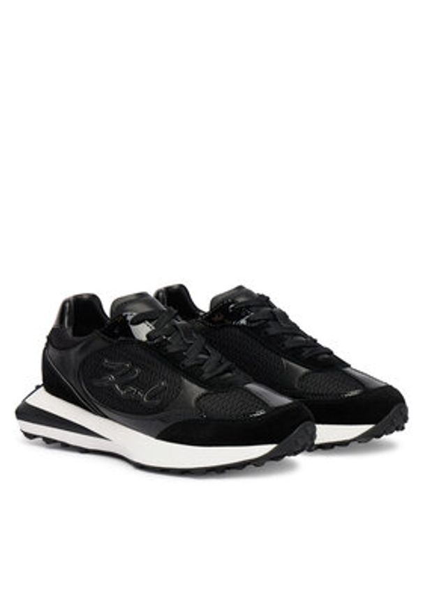 Karl Lagerfeld - KARL LAGERFELD Sneakersy Zone KL62926A Czarny. Kolor: czarny. Materiał: zamsz, skóra