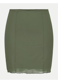 only - ONLY Spódnica mini 15315816 Zielony Regular Fit. Kolor: zielony. Materiał: syntetyk #1