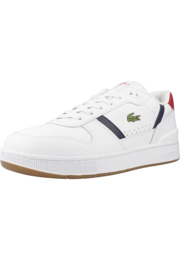 Tenisówki Lacoste Model T-clip Set Kolor Biały. Kolor: biały. Materiał: skóra, tkanina