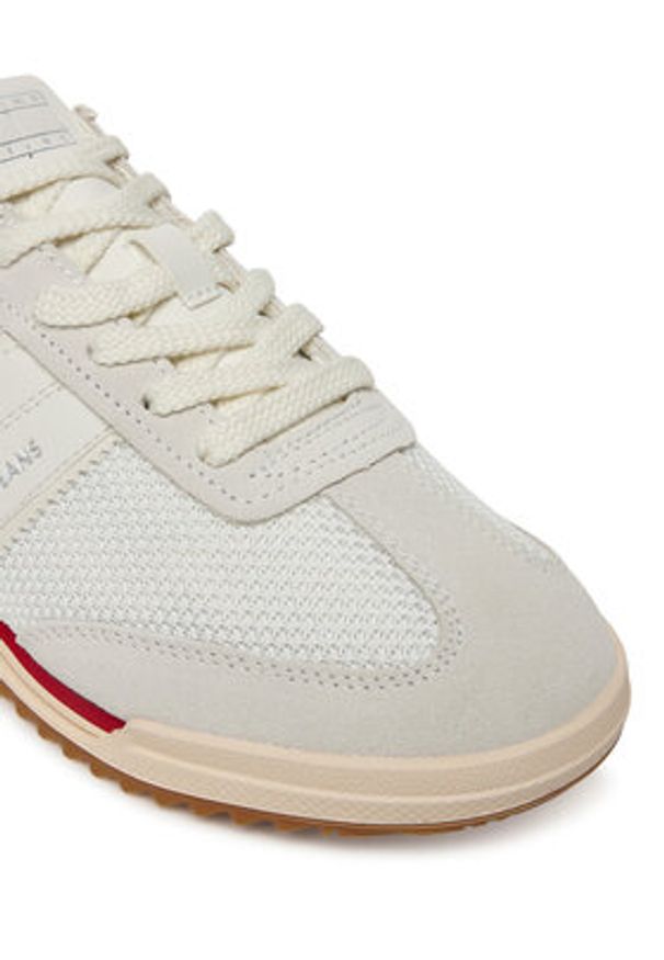 Tommy Jeans Sneakersy Tjw Low Profile Runner EN0EN02862 Écru. Materiał: materiał