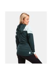 Bluza damska z kapturem Kilpi Memphis. Typ kołnierza: kaptur. Kolor: zielony. Materiał: nylon. Sport: turystyka piesza #1