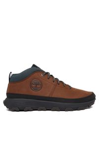 Timberland Sneakersy Winsor Trail Mid Lace TB0A41X7W071 Brązowy. Kolor: brązowy. Materiał: nubuk, skóra #1
