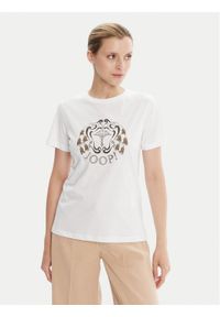 JOOP! T-Shirt 58 253JE58Tippy 30047767 Biały Slim Fit. Kolor: biały. Materiał: bawełna