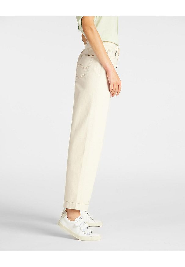 Lee - DAMSKIE SPODNIE JEANSOWE LEE BUTTON WIDE LEG L30GMN35 112106447