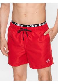 Jack & Jones - Jack&Jones Szorty kąpielowe 12227254 Czerwony Regular Fit. Kolor: czerwony #1