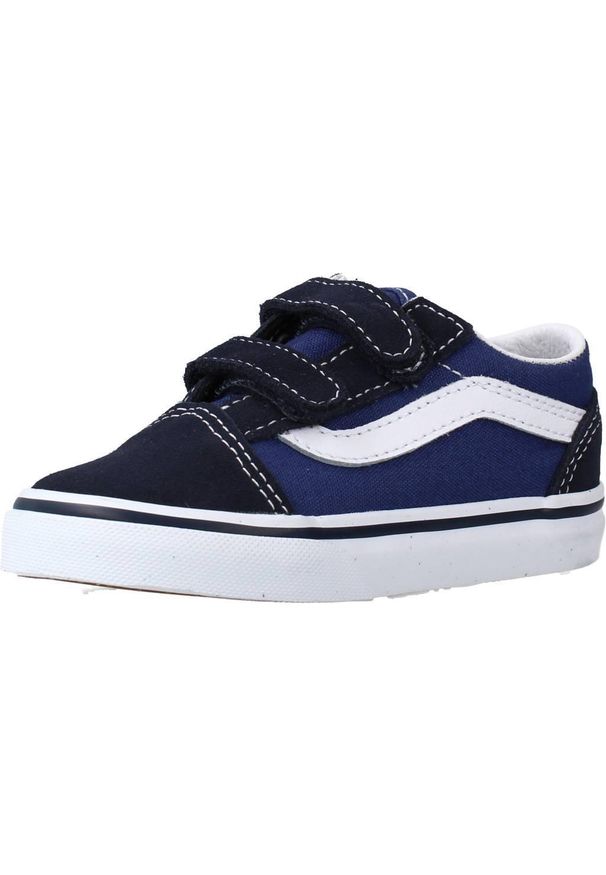 Buty Chłopak Vans Old Skool niebieski. Okazja: na co dzień. Kolor: niebieski. Model: Vans Old Skool. Sport: skateboard